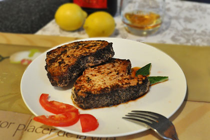 Marinated Seared Tuna Steaks
