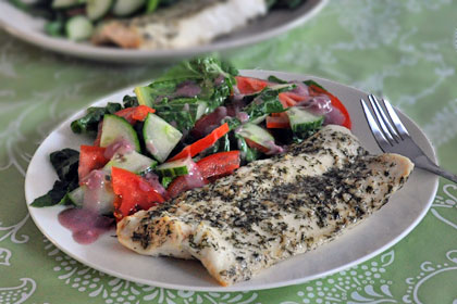 Baked Lemon Butter White Fish