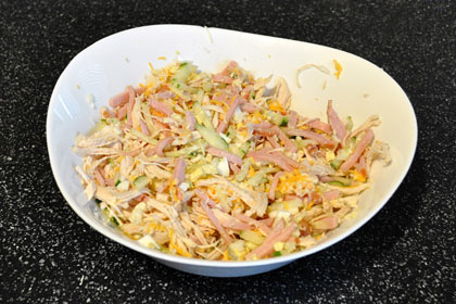 Chicken and Ham Salad photo instruction 3