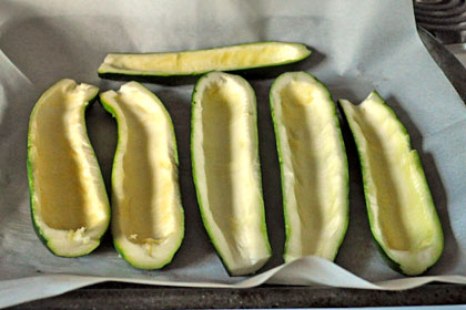 Pork Sausage Stuffed Zucchini photo instruction 1